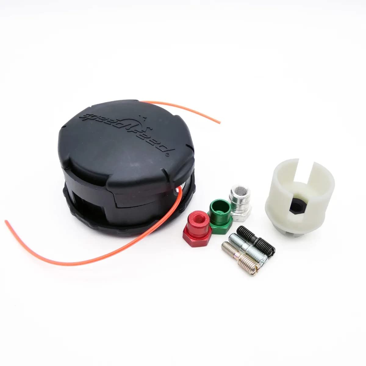 Echo genuine OEM trimmer head 99944200907 closeup shows durable construction for easy replacement.