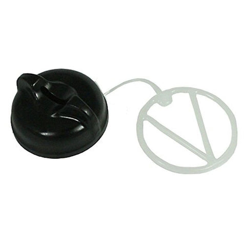 Echo oil cap assembly side view, enabling quick replacement to prevent leaks.