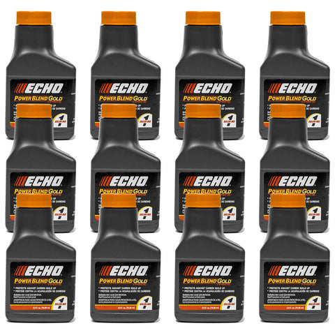 Echo Power Blend bottle ready for easy 50:1 fuel mixing.