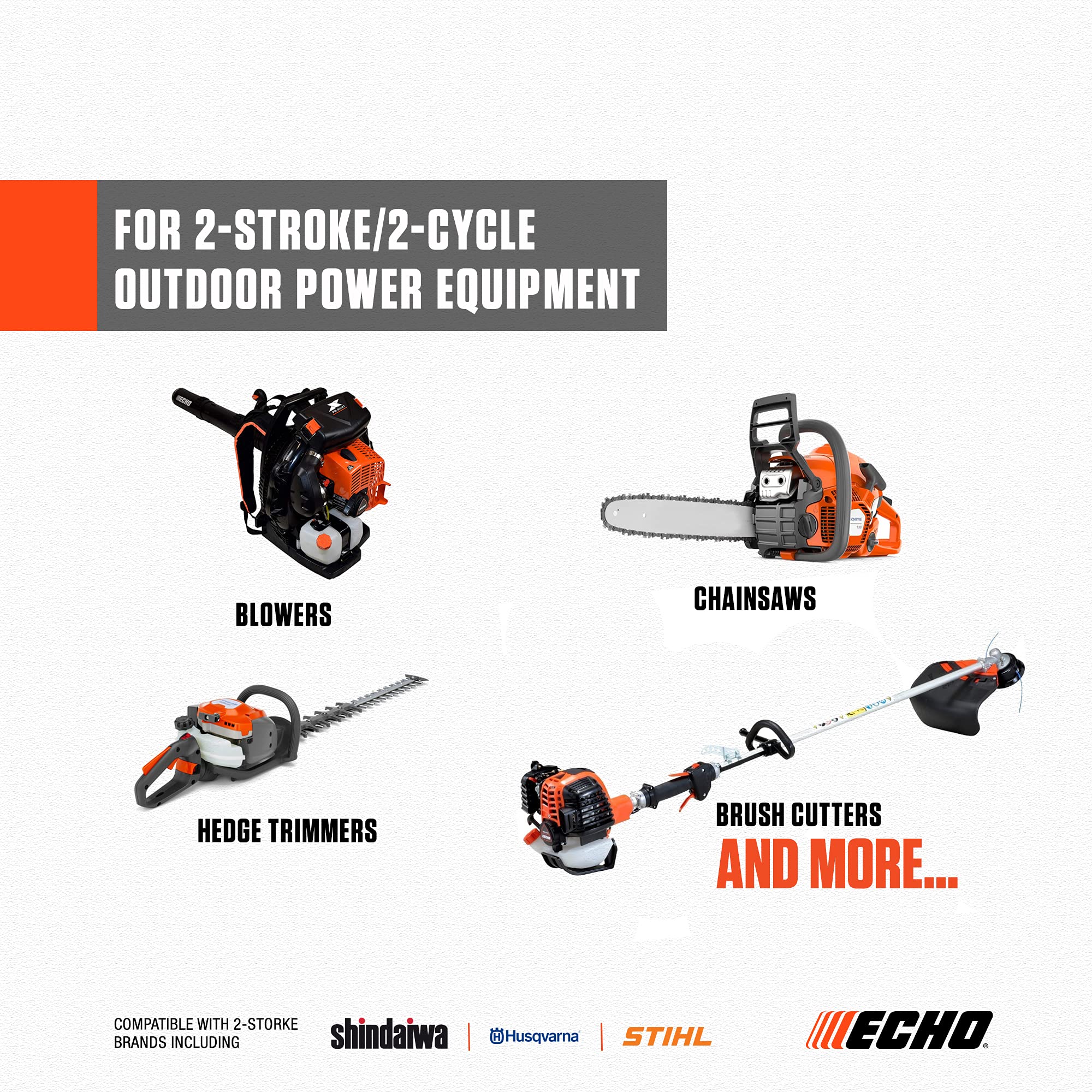 Engine detail highlighting rust protection and lubrication with Echo Oil.