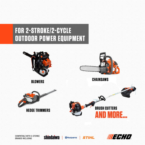 Engine detail highlighting rust protection and lubrication with Echo Oil.