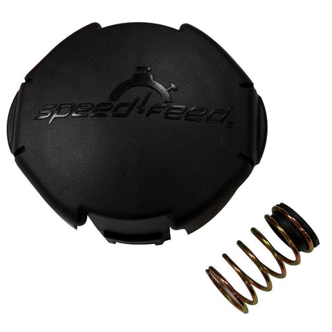 Echo Speed-Feed 400 cap and spring kit close-up highlighting quick line-change compatibility.