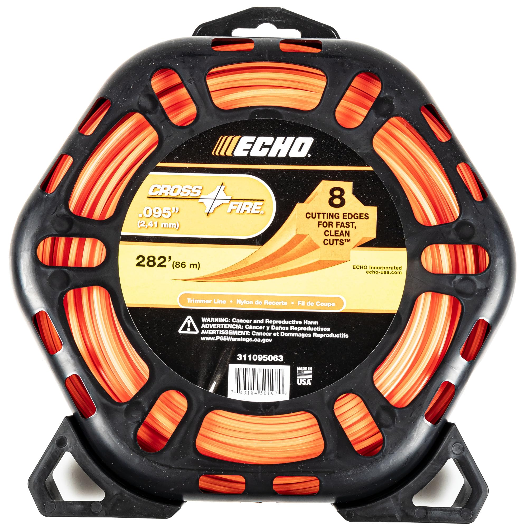 Echo trimmer line 0.095 inch on a long coil for extended use