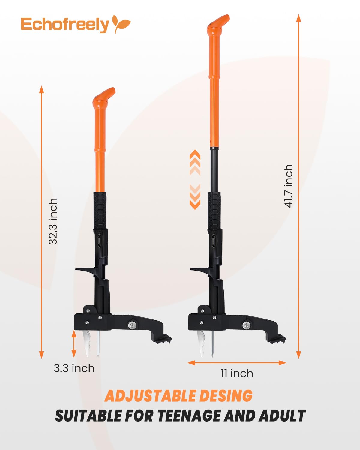 Echofreely durable steel construction with reinforced pedal