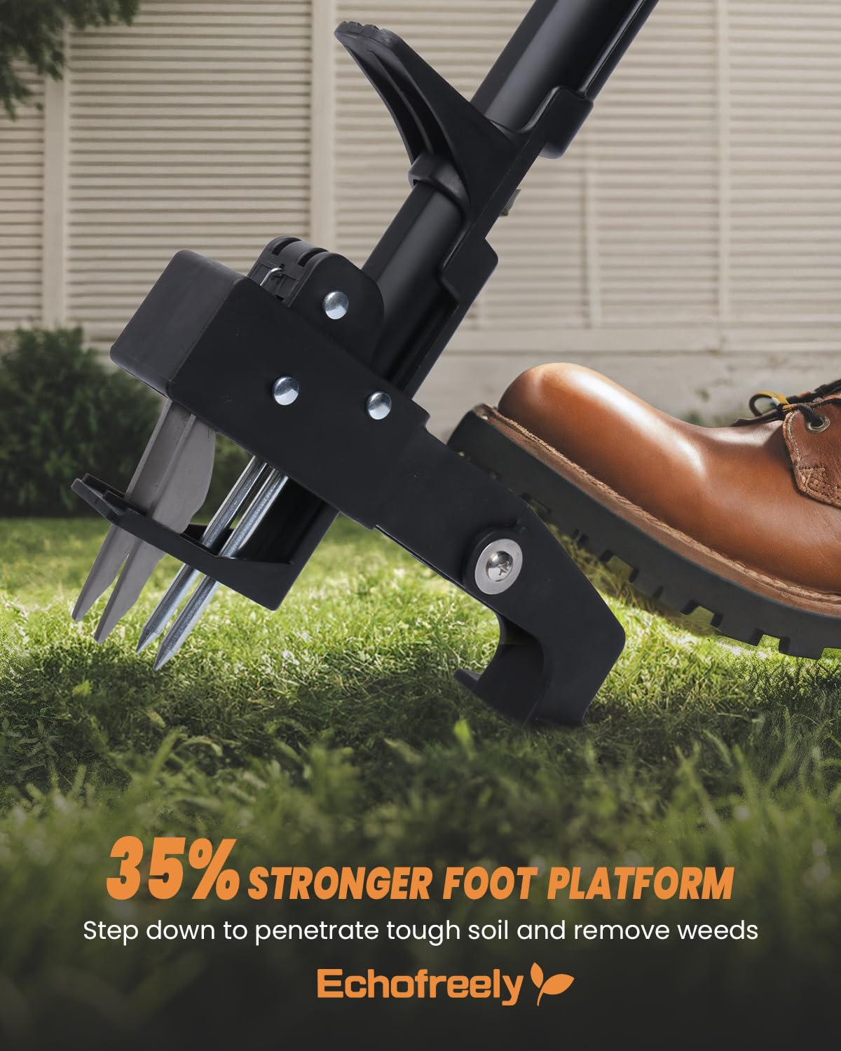 Echofreely rust-resistant design for long-lasting weed removal