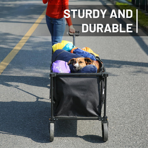 EchoSmile wagon supports camping, groceries, and garden tasks during outings.