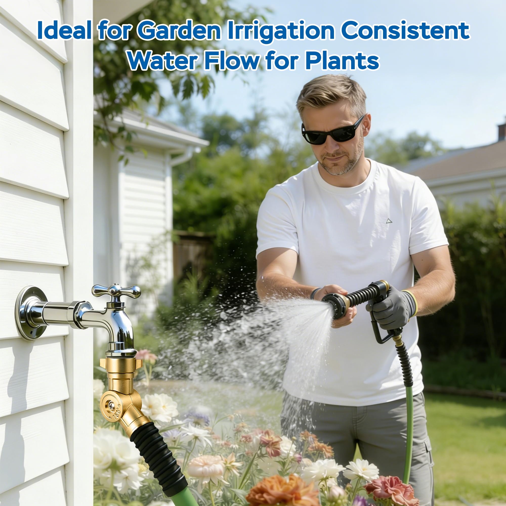 ECKXCH dual-rotation design prevents tangles during irrigation tasks.