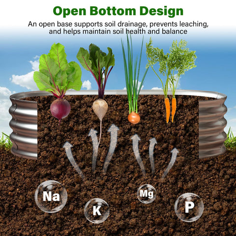 Eclaron durable steel planter outdoors on rooftop garden.