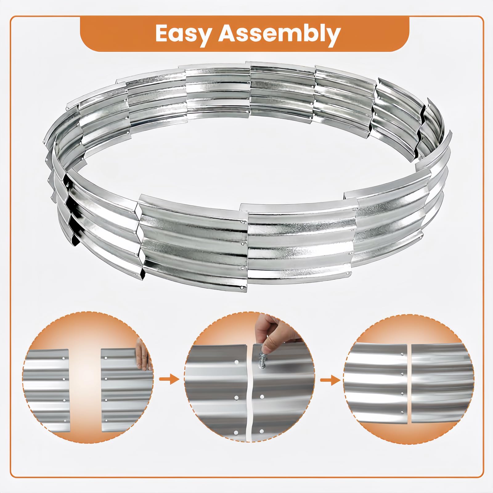 Eclaron large wood-burning fire ring accommodates substantial wood for bigger flames.