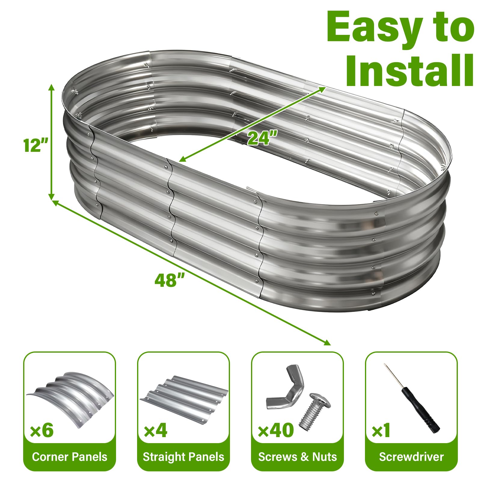 Eclaron open-base oval planter box demonstrating drainage capability