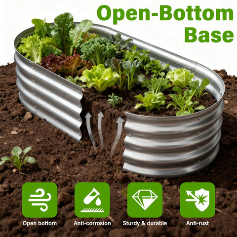 Eclaron seven cubic feet soil capacity for vegetables, herbs, and flowers