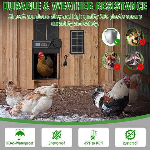 ECLINCO anti-pinch safety sensor protects poultry during closing