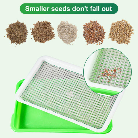 Ecmln cut-to-fit sprouting mat adapts to larger or smaller trays