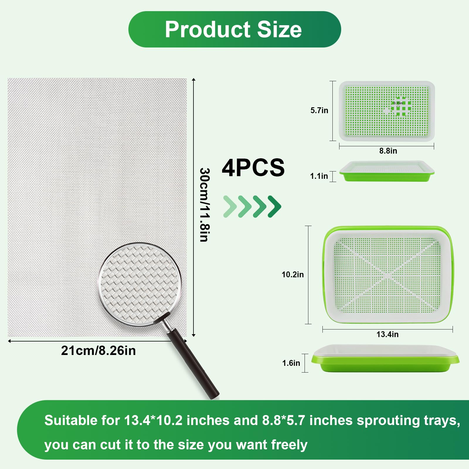 Ecmln stainless steel mesh mat close-up showing durable rust-free surface