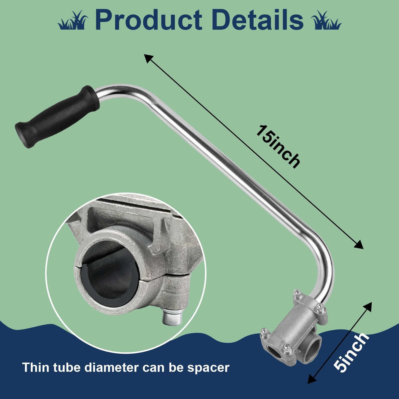 Ecmln weed eater handle bracket clamp enables quick and secure attachment.
