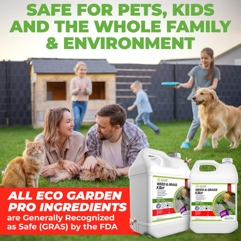 ECO Garden Pro spray nozzle close-up, ready-to-use weed control for quick results.
