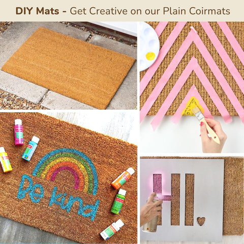 Eco Living 30x17 coir mat provides sturdy doorway protection.