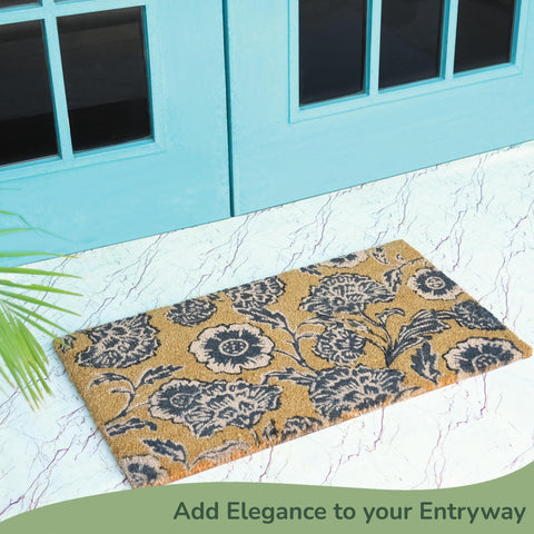 Eco Living Chelsea flower print door mat adds curb appeal to entryways
