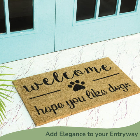 Eco Living front porch mat crafted from durable coconut coir.