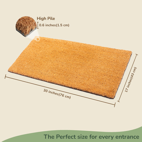 Eco Living doormat with decorative prints elevates your front door decor.