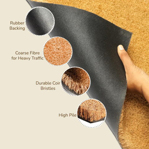 Eco Living indoor-outdoor mat delivers durable performance for busy entrances.