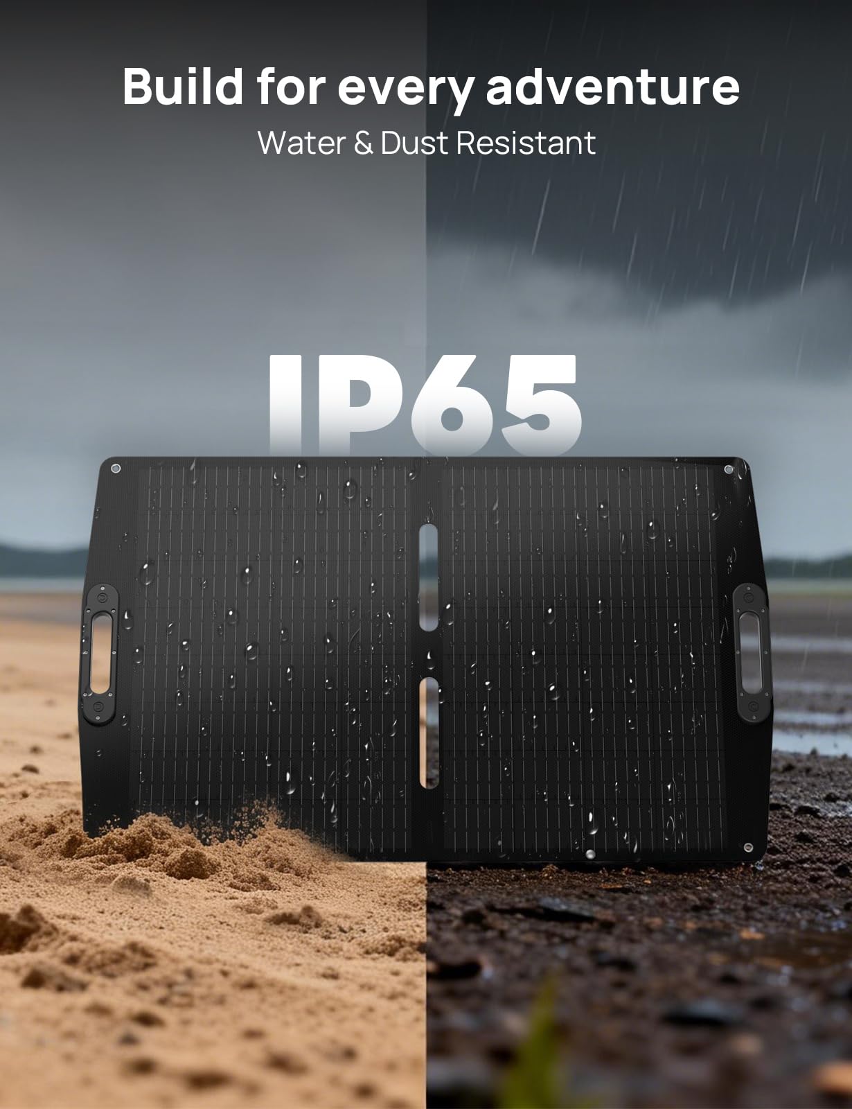 Eco-Worthy 100W solar panel lightweight design for backpacking.