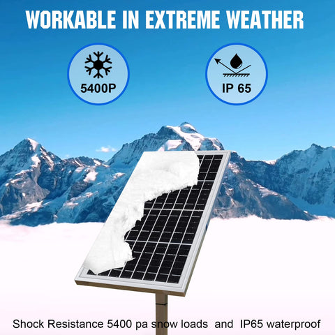 ECO-WORTHY 10W compact portable design for tight spaces