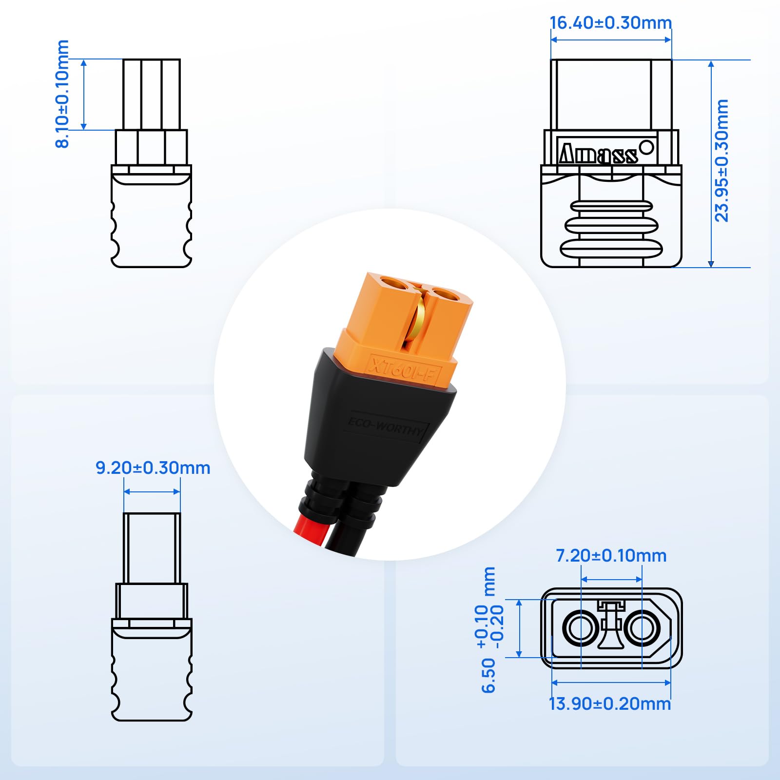 12AWG tinned copper wire detail highlighting low resistance and efficiency.