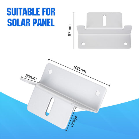 Eco-Worthy aluminum mounting brackets close-up showing robust construction