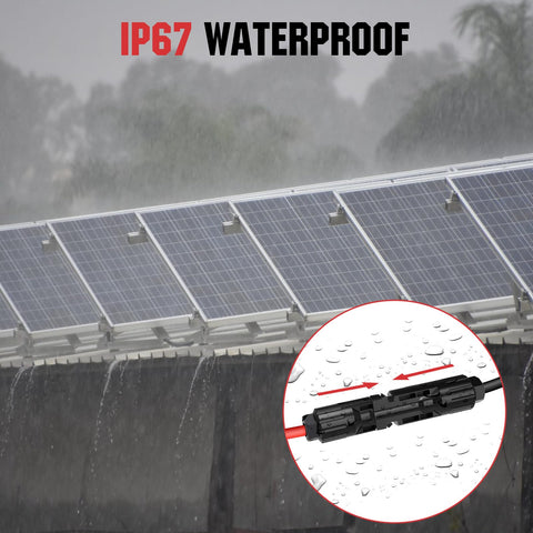 Durable ECO-WORTHY solar extension cable designed for long-term outdoor projects.