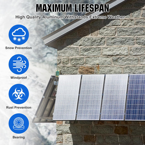 ECO-WORTHY easy installation kit helps you assemble quickly in outdoor spaces.