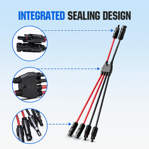 Eco-Worthy 2-to-8 Y-branch supports larger solar array configurations.