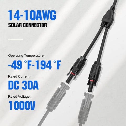 ECO-WORTHY IP68 waterproof seal supports harsh environments and weather resistance.