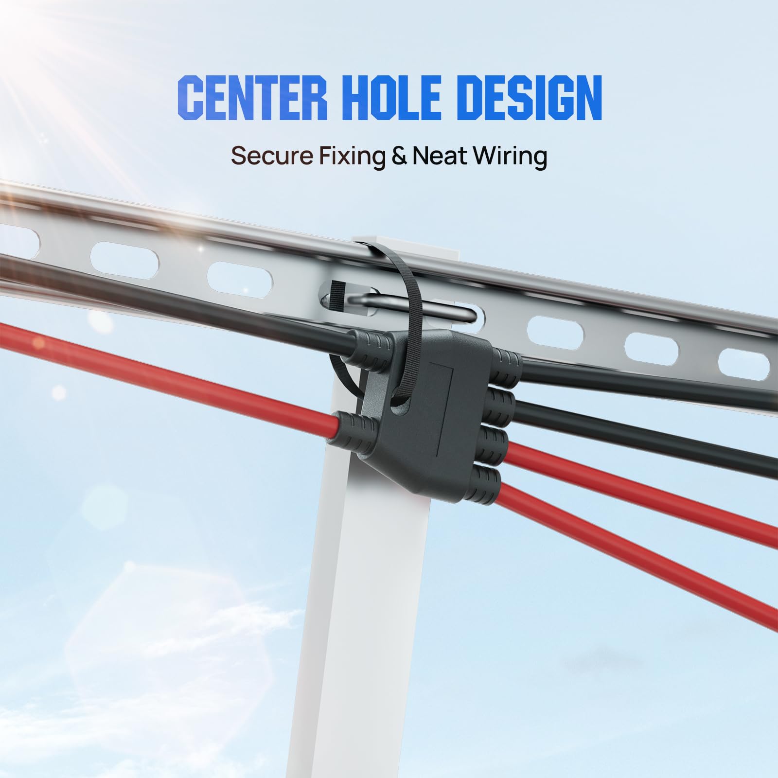 Eco-Worthy long cable lengths ease installation in tight or expansive setups.