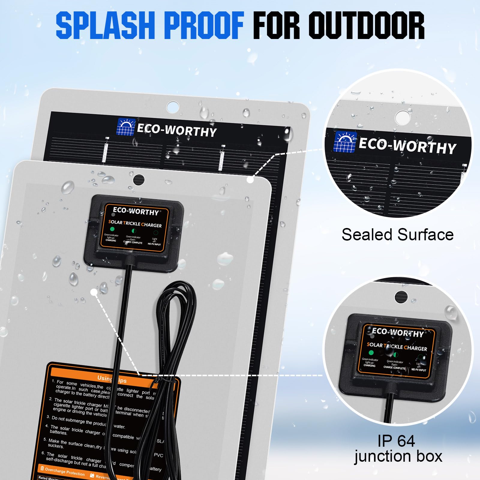 ECO-WORTHY junction box indicators for easy monitoring