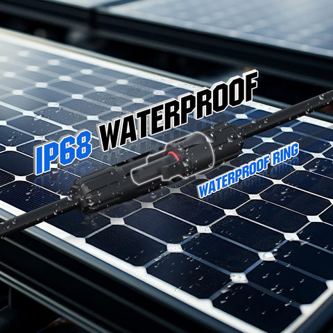 Eco-Worthy solar cable compatible with 14-10 AWG for versatile setups.