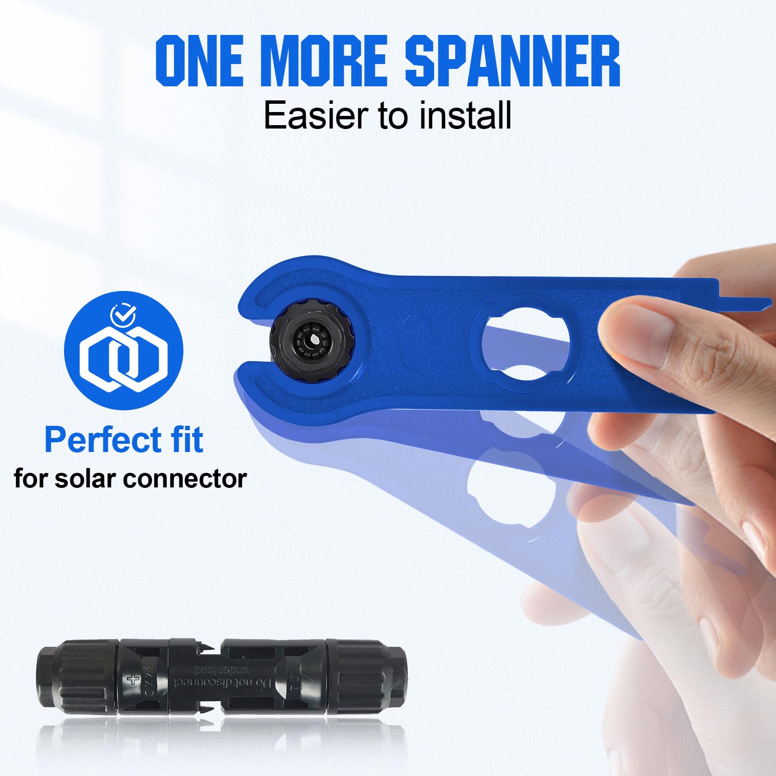 ECO-WORTHY ten connectors for flexible solar panel wiring options.