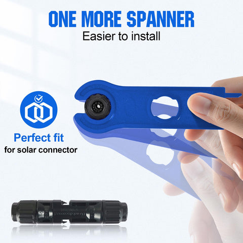 ECO-WORTHY ten connectors for flexible solar panel wiring options.
