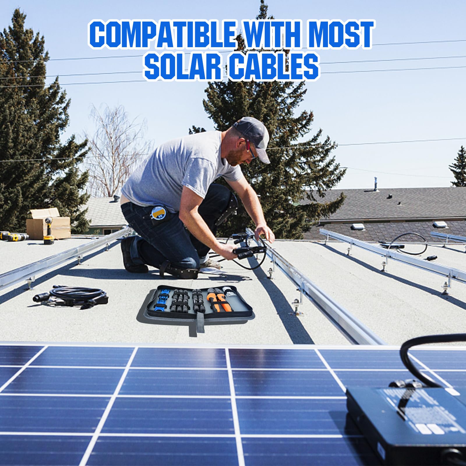ECO-WORTHY ergonomic design makes on-site assembly comfortable and efficient.
