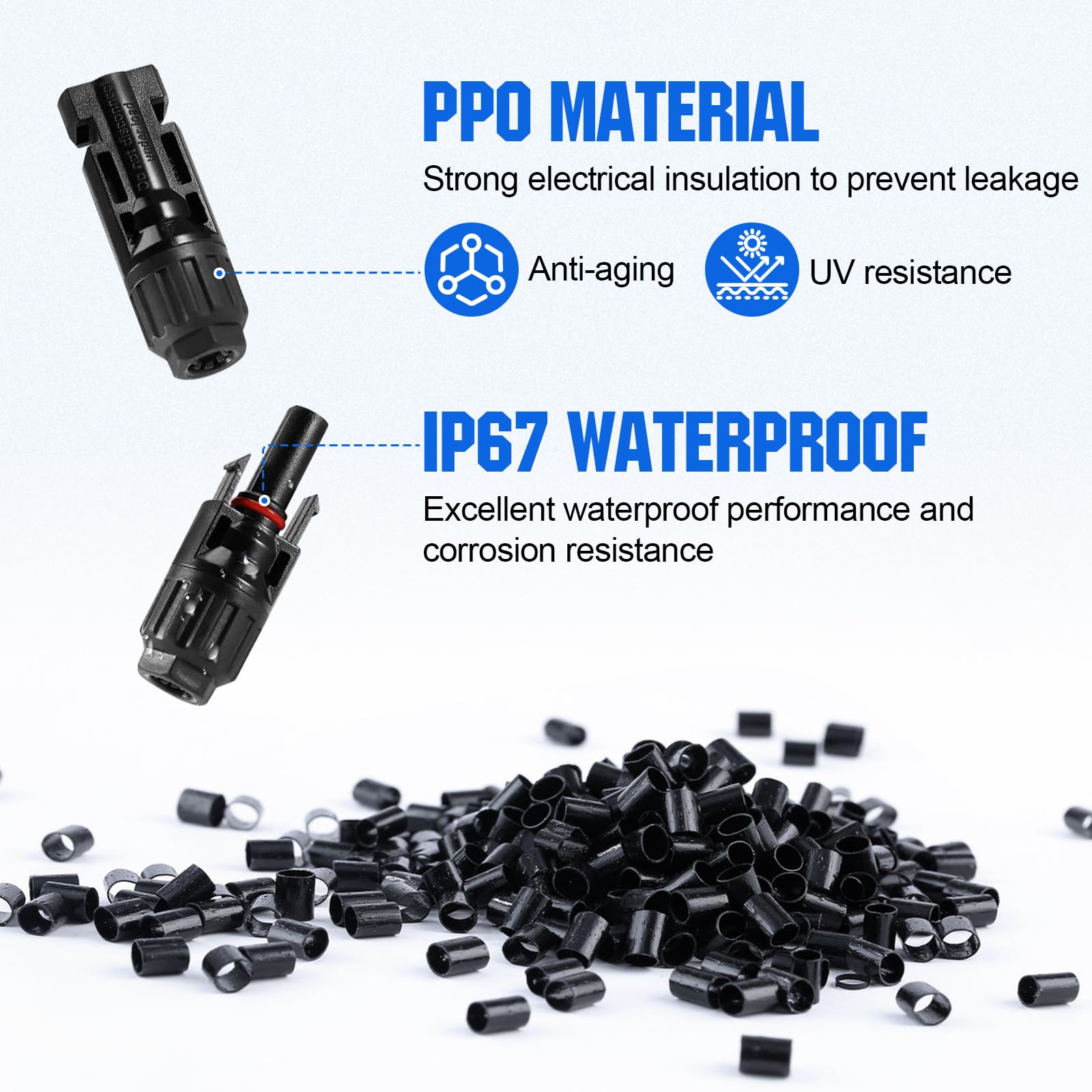 ECO-WORTHY connector spanners help install cables quickly and accurately.