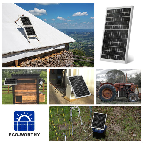 Eco-Worthy 25W delivers up to 100Wh daily for 12V systems