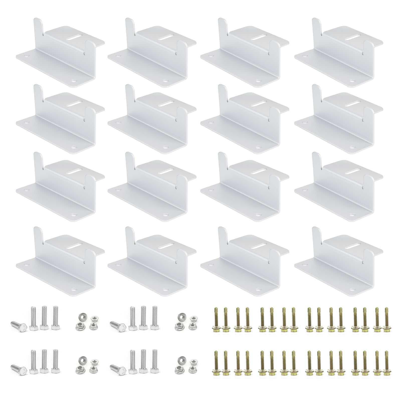 Eco-Worthy Z-bracket set on RV roof for secure solar mounting