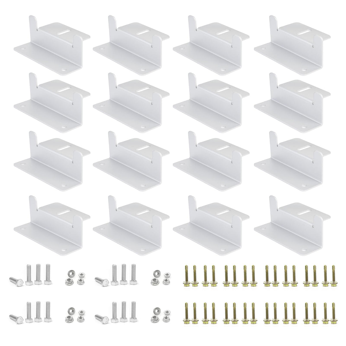 Eco-Worthy Z-bracket set on RV roof for secure solar mounting