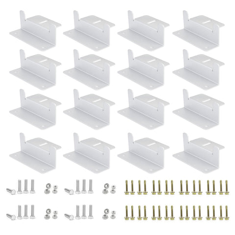 Eco-Worthy Z-bracket set on RV roof for secure solar mounting