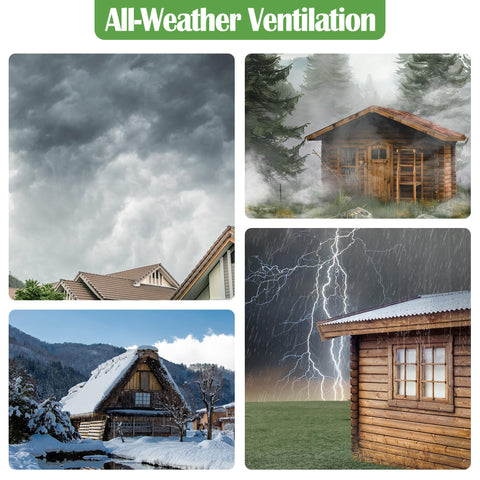 ecoCalm versatile vent solution for attic, greenhouse, barn