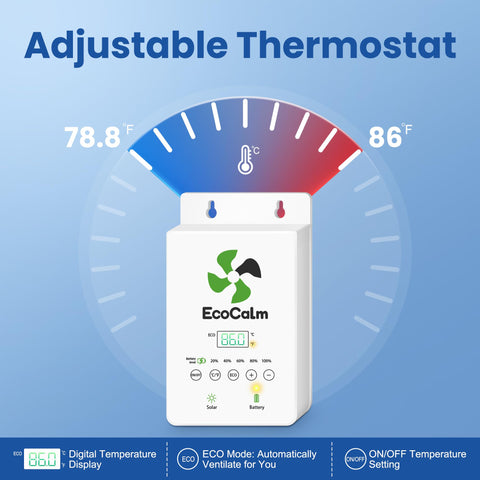 EcoCalm IP44 waterproof outdoor design for durable outdoor use.