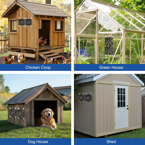 ecoCalm IP44 outdoors design stands up to rain and dust in coops