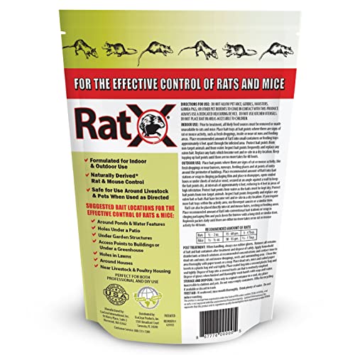Closeup of RatX pellets showing granular texture and compact form