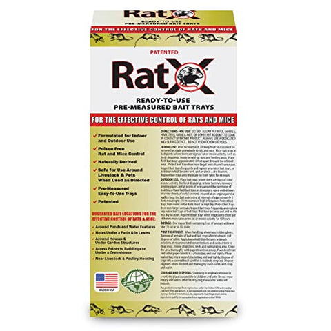 EcoClear RatX tray after peeling ready to place for quick use
