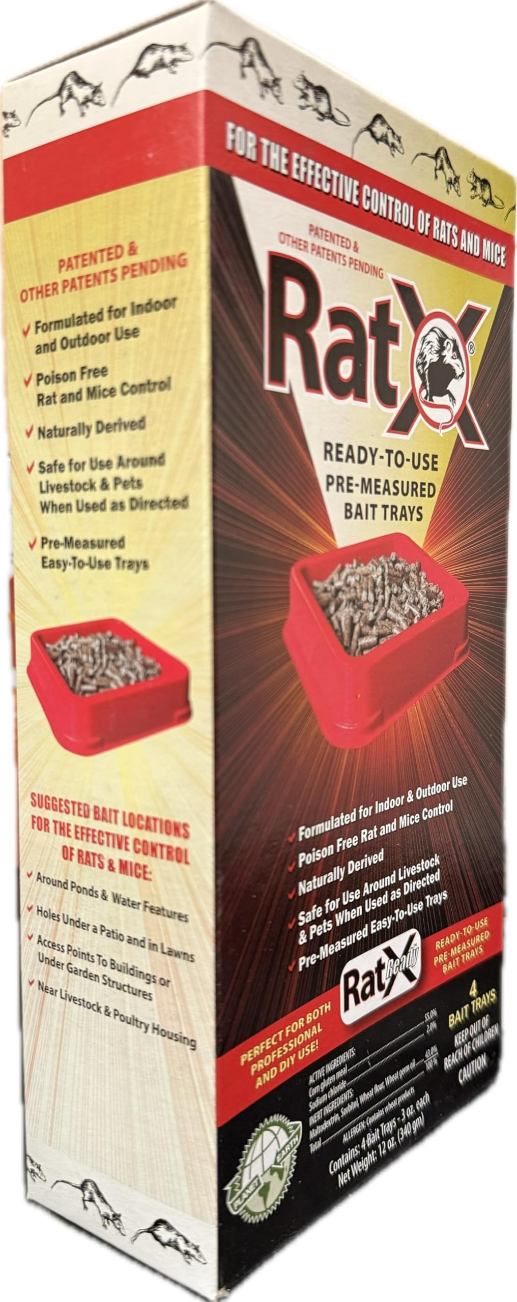 EcoClear RatX trays USA made with naturally derived ingredients